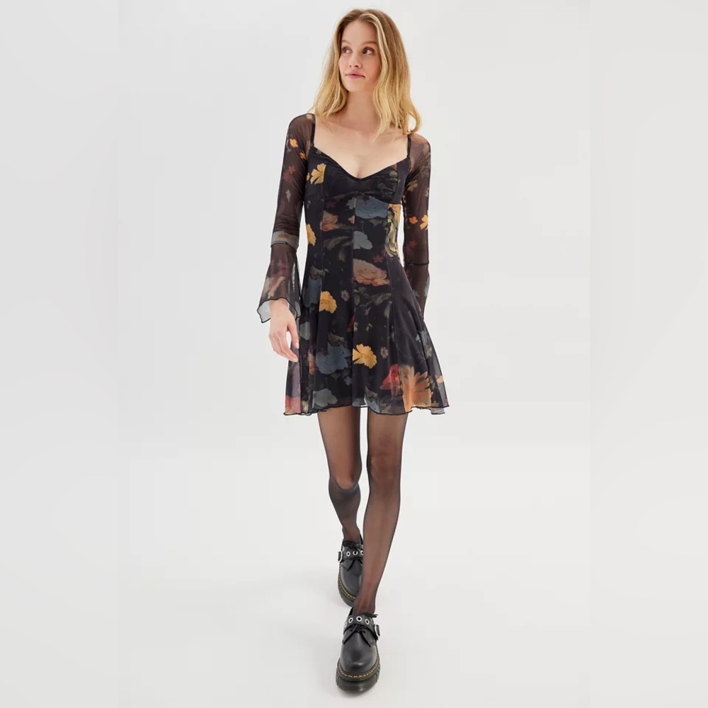 UO Paprika Off-The-Shoulder Mini Dress
